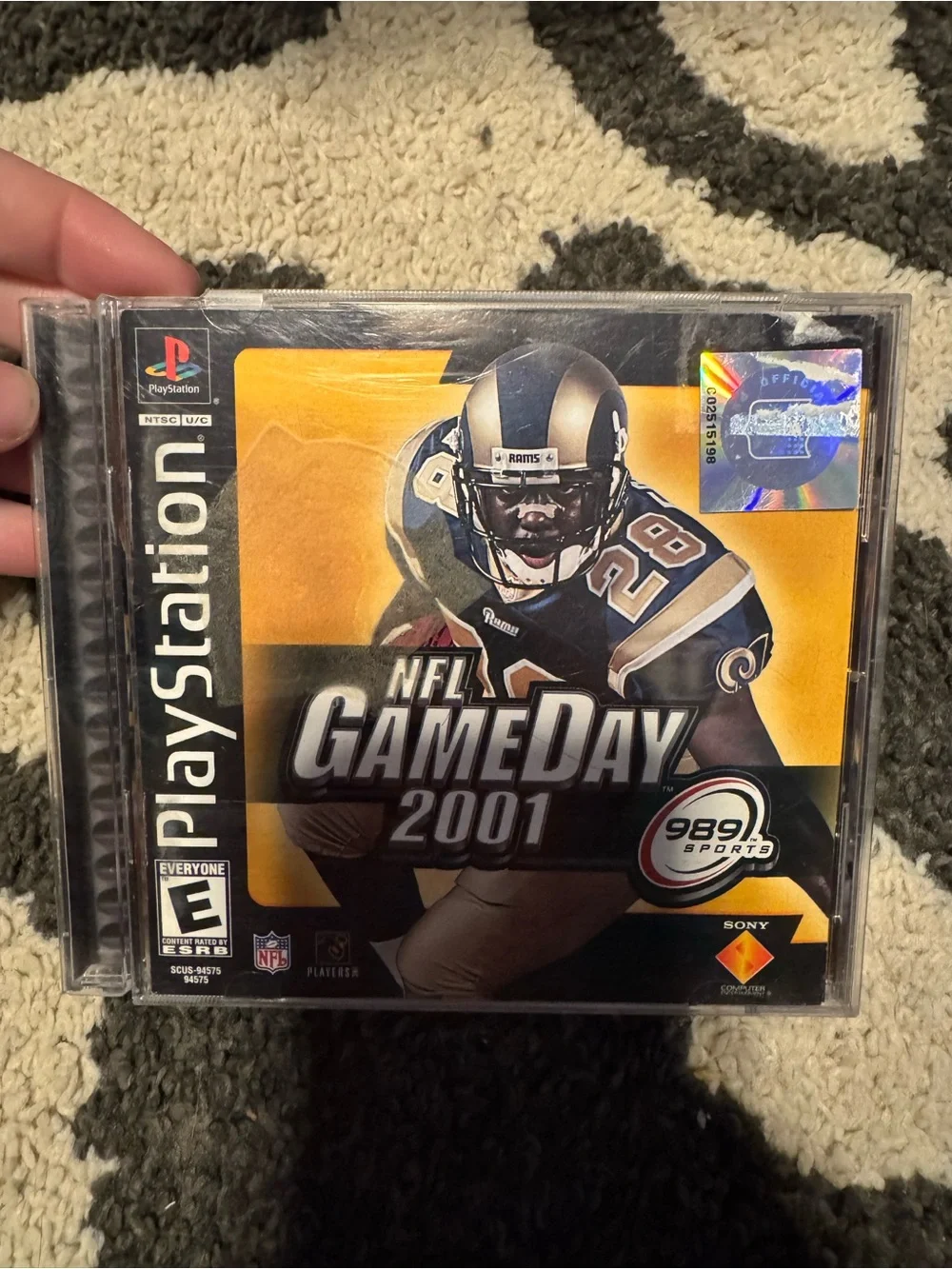 Sony PlayStation NFL GameDay 2001 - Black & Gold Cover